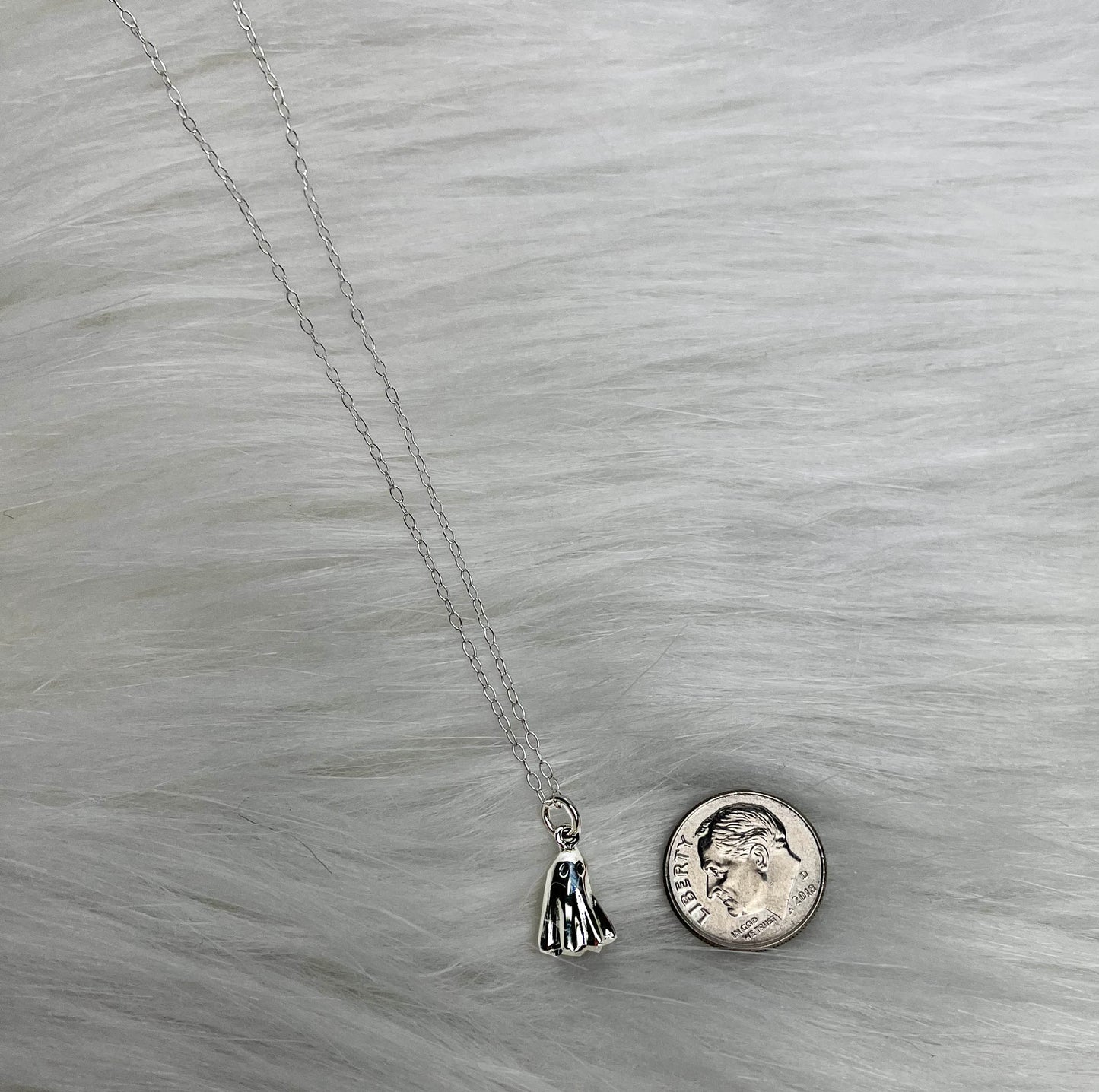 Ghost Friendship Gift Best Boo-tches Sterling Silver Necklace