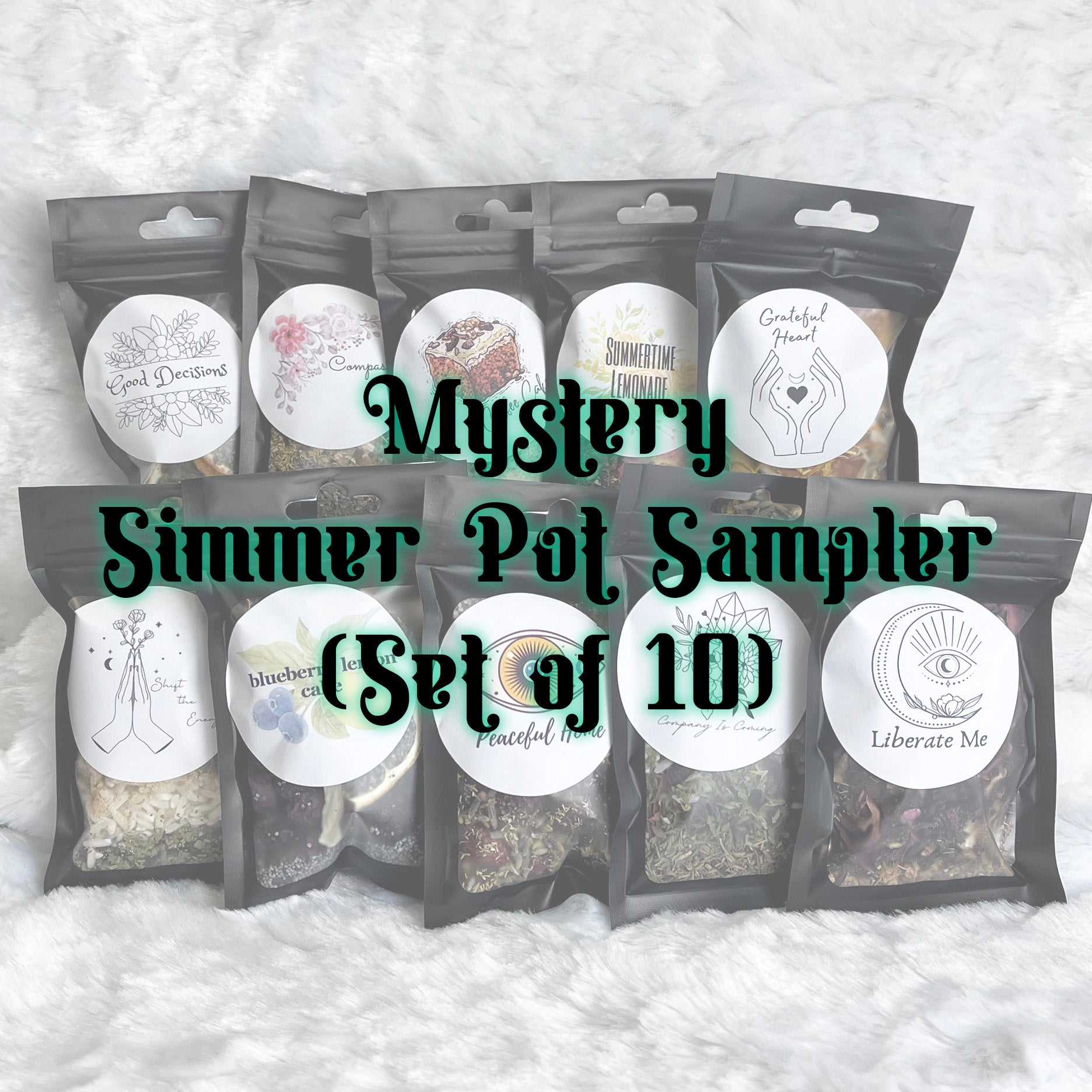 Mystery Mini Simmer Pot Recipe Sampler Set Of Ten