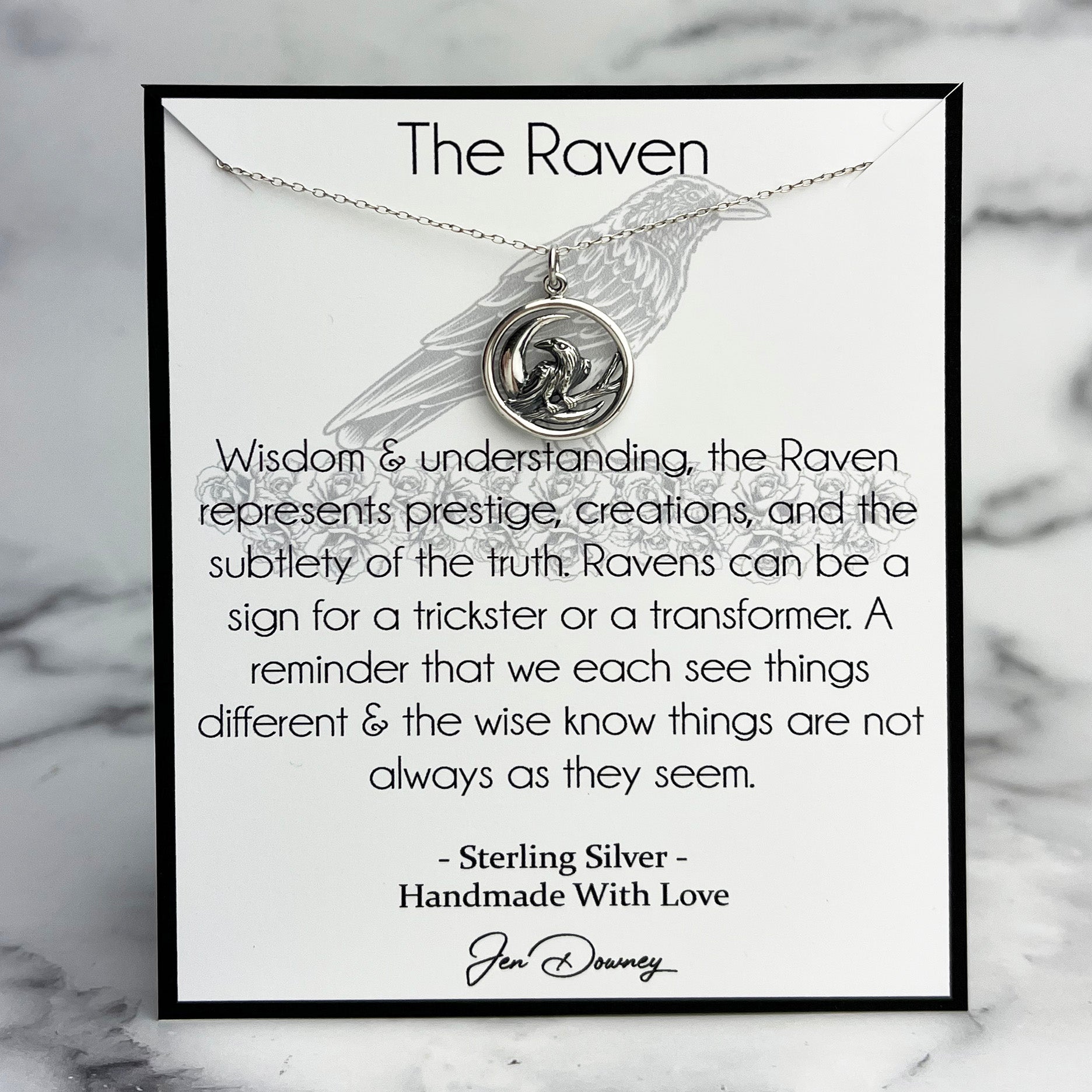Moon raven jewelry on sale
