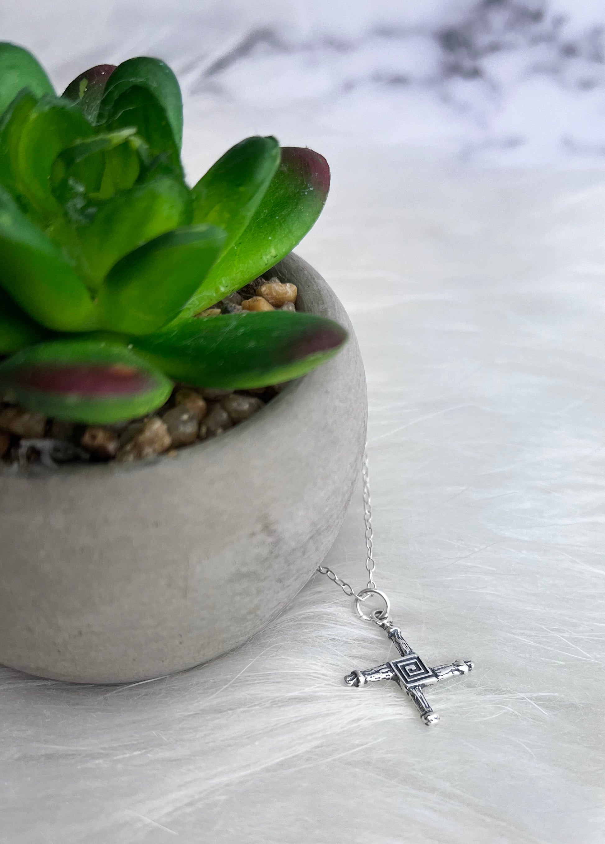 sterling silver Brigid's cross