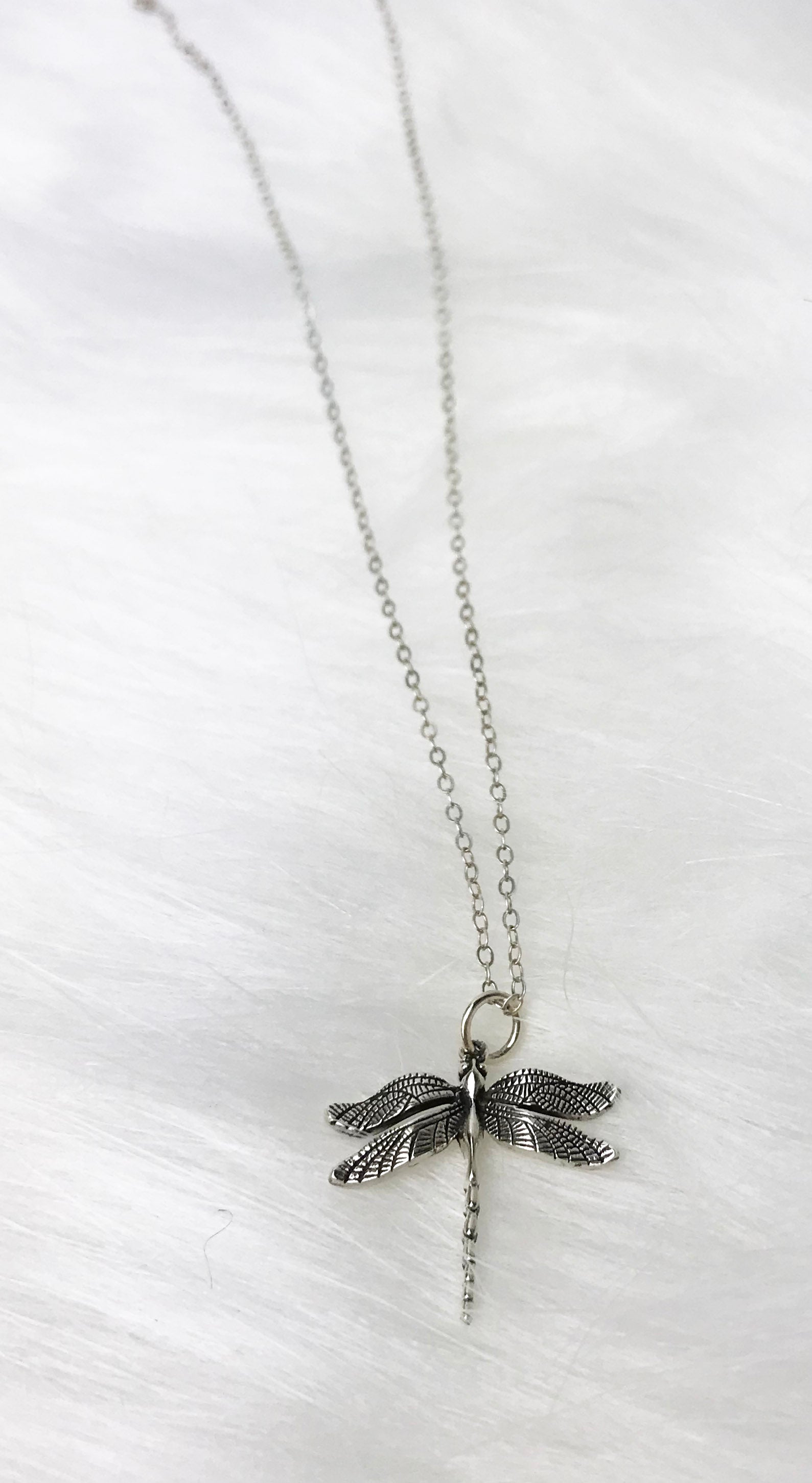 KINGWHYTE Dragonfly Necklace S925 Sterling Silver India | Ubuy