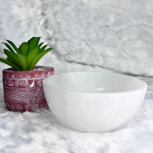 selenite offering bowl