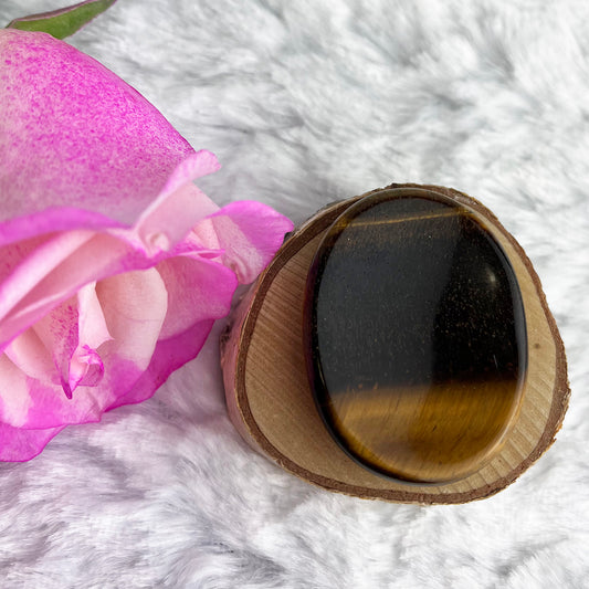 Tigers Eye Crystal Worry Stone Protection and Empowerment